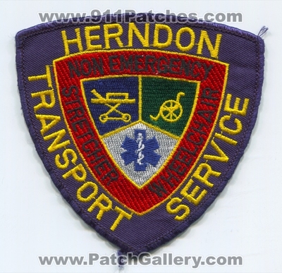 Herndon Transport Service EMS Patch (UNKNOWN STATE)
Scan By: PatchGallery.com
Keywords: non-emergency stretcher wheelchair ambulance