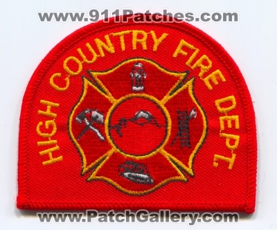 High Country Fire Department Patch (Colorado)
[b]Scan From: Our Collection[/b]
Keywords: dept.