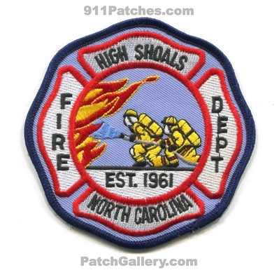 High Shoals Fire Department Patch (North Carolina)
Scan By: PatchGallery.com
Keywords: dept. est. 1961