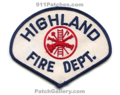 Highland Fire Department Patch (Indiana)
Scan By: PatchGallery.com
