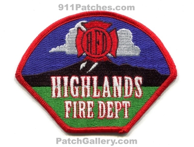 Highlands Fire Department Patch (Arizona)
Scan By: PatchGallery.com
Keywords: dept.