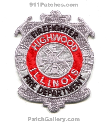 Highwood Fire Department Firefighter Patch (Illinois)
Scan By: PatchGallery.com
Keywords: dept.