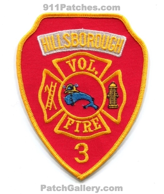 Hillsborough Volunteer Fire Department 3 Patch (New Jersey)
Scan By: PatchGallery.com
Keywords: vol. dept.