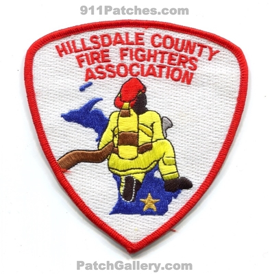 Hillsdale County Firefighters Association Fire Department Patch (Michigan) (Confirmed)
Scan By: PatchGallery.com
Keywords: co. ffs assoc. assn. dept.