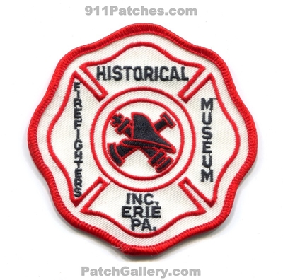 Historical Firefighters Museum Inc Erie Fire Patch (Pennsylvania)
Scan By: PatchGallery.com
Keywords: inc. department dept.