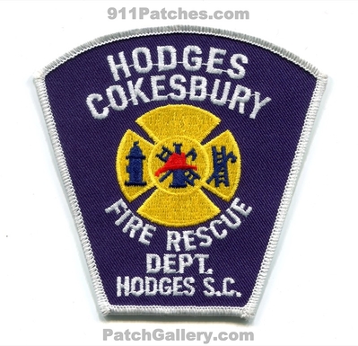 Hodges Cokesbury Fire Rescue Department Patch (South Carolina)
Scan By: PatchGallery.com
Keywords: dept.