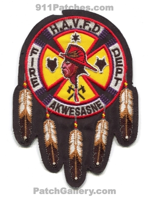 Hogansburg Akwesasne Volunteer Fire Department Patch (New York)
Scan By: PatchGallery.com
Keywords: havfd h.a.v.f.d. dept. indian tribal tribe