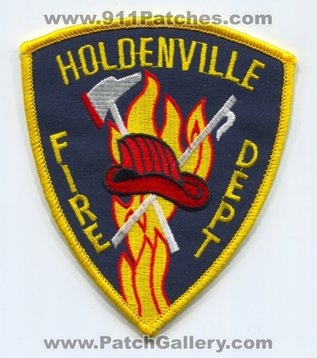 Holdenville Fire Department Patch (Oklahoma)
Scan By: PatchGallery.com
Keywords: dept.