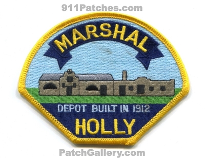 Holly Marshal Patch (Colorado)
Scan By: PatchGallery.com
Keywords: depot built in 1912