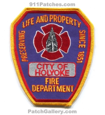 Holyoke Fire Department Patch (Massachusetts)
Scan By: PatchGallery.com
Keywords: city of dept. preserving life and property since 1851