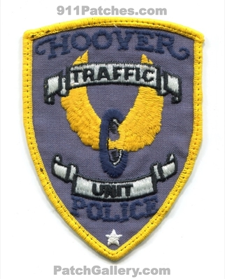 Hoover Police Department Traffic Unit Patch (Alabama)
Scan By: PatchGallery.com
Keywords: dept.