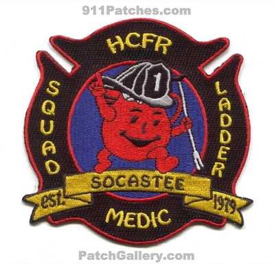 Horry County Fire Rescue Department Station 1 Patch (South Carolina)
Scan By: PatchGallery.com
Keywords: co. dept. hcfr squad ladder medic company socastee est. 1979