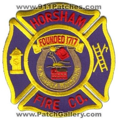 Horsham Fire Company Patch (Pennsylvania)
Scan By: PatchGallery.com
Keywords: co. department dept. township twp.