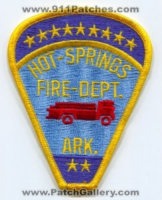 Hot Springs Fire Department (Arkansas)
Scan By: PatchGallery.com
Keywords: dept. ark.