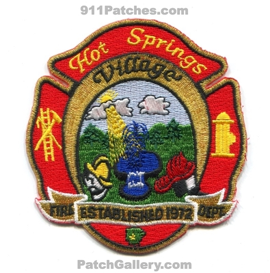 Hot Springs Village Fire Department Patch (Arkansas)
Scan By: PatchGallery.com
Keywords: dept. established 1972