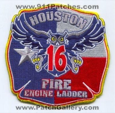 Houston Fire Department Station 16 (Texas)
Scan By: PatchGallery.com
Keywords: dept. hfd engine ladder company