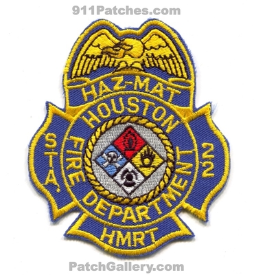 Houston Fire Department Station 22 Patch (Texas)
Scan By: PatchGallery.com
Keywords: dept. hfd h.f.d. hazmat haz-mat hazardous materials response team hmrt company co. sta.