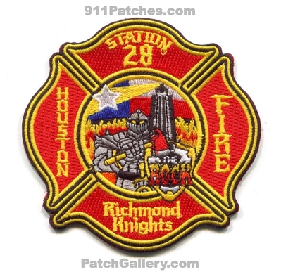 Houston Fire Department Station 28 Patch (Texas)
Scan By: PatchGallery.com
Keywords: dept. hfd h.f.d. company co. the rock richmond knights
