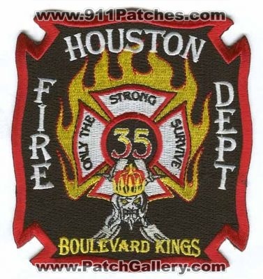 Houston Fire Department Station 35 Patch (Texas)
Scan By: PatchGallery.com
Keywords: dept. hfd company co. boulevard kings only the strong survive