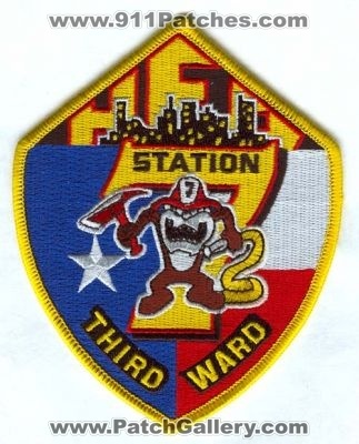 Houston Fire Department Station 7 Patch (Texas)
Scan By: PatchGallery.com
Keywords: dept. hfd company co. taz third 3rd ward