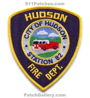 Hudson Fire Department Station 82 Patch (Michigan)
Scan By: PatchGallery.com
Keywords: city of dept.