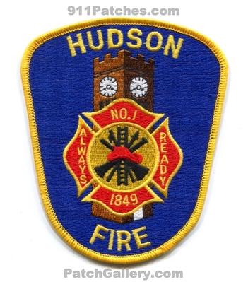 Hudson Fire Department Number 1 Patch (Ohio)
Scan By: PatchGallery.com
Keywords: dept. no. #1 always ready 1849