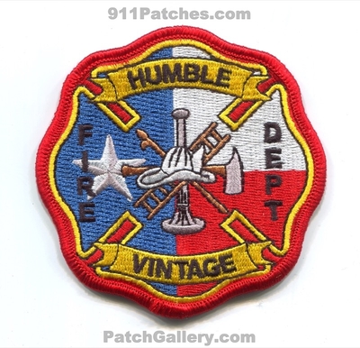 Humble Vintage Fire Department Patch (Texas)
Scan By: PatchGallery.com
Keywords: dept.