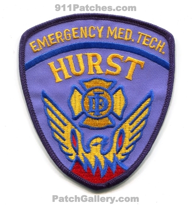 Hurst Fire Department Emergency Medical Technician EMT Patch (Texas)
Scan By: PatchGallery.com
Keywords: dept. tech.
