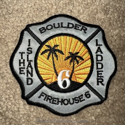 Boulder Fire Department Station 6 Patch (Colorado)
Picture By: PatchGallery.com
Thanks to Jeremiah Herderich
Keywords: dept. company co. firehouse ladder the island