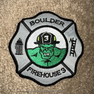 Boulder Fire Department Station 3 Patch (Colorado)
Picture By: PatchGallery.com
Thanks to Jeremiah Herderich
Keywords: dept. firehouse