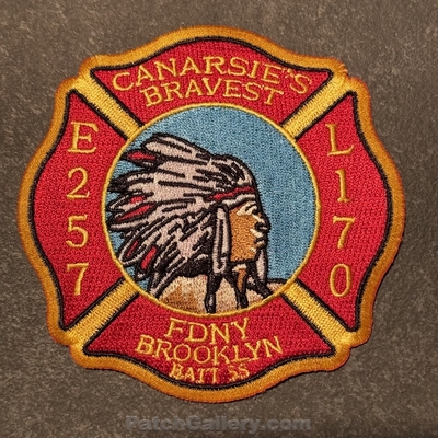 New York City Fire Department FDNY Engine 257 Ladder 170 Battalion 25 Patch (New York)
Picture By: PatchGallery.com
Thanks to Jeremiah Herderich
Keywords: of dept. f.d.n.y. station canarsies bravest brooklyn