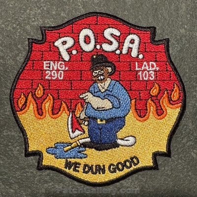 New York City Fire Department FDNY Engine 290 Ladder 103 Patch (New York)
Picture By: PatchGallery.com
Thanks to Jeremiah Herderich
Keywords: of dept. company co. station posa p.o.s.a. we dun good