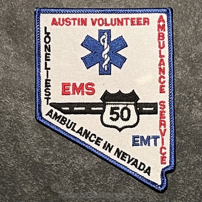 Austin Volunteer Ambulance Service EMT (Nevada)
Picture By: PatchGallery.com
Thanks to Jeremiah Herderich
Keywords: vol. ems