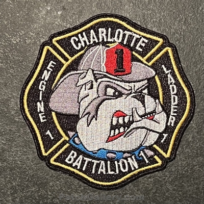 Charlotte Fire Department Station 1 Patch (North Carolina)
Picture By: PatchGallery.com
Thanks to Jeremiah Herderich
Keywords: dept. engine ladder battalion company co.
