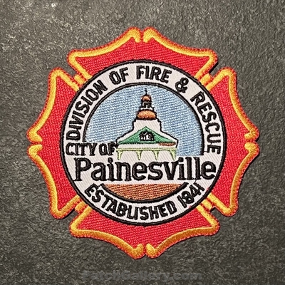 Painesville Fire Rescue Patch (Ohio)
Picture By: PatchGallery.com
Thanks to Jeremiah Herderich
