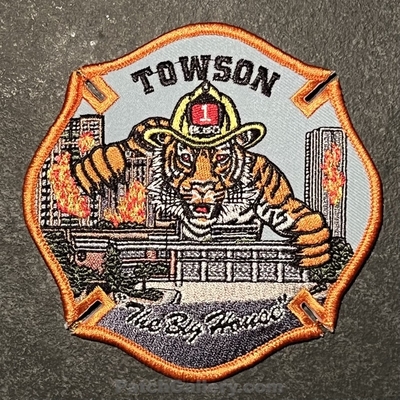 Baltimore County Fire Department Towson Task Force One Patch (Maryland)
Picture By: PatchGallery.com
Thanks to Jeremiah Herderich
Keywords: bcofd b.co.f.d. 1 company station the big house