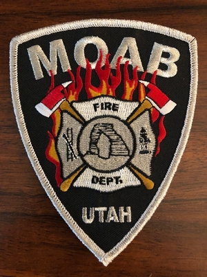 Moab Fire Department Patch (Utah)
Picture By: PatchGallery.com
Keywords: dept.