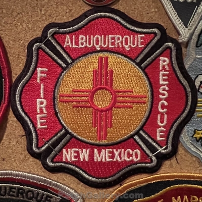 Albuquerque Fire Rescue Patch (New Mexico)
Picture: PatchGallery.com
Thanks to Jeremiah Herderich
