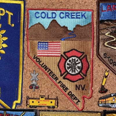 Cold Creek Fire Patch (Nevada) (State Shape)
Picture By: PatchGallery.com
Thanks to Jeremiah Herderich
