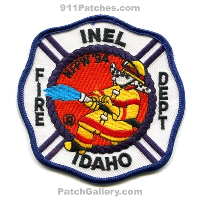 Idaho National Engineering Laboratory Fire Department NFPW 94  Patch (Idaho)
Scan By: PatchGallery.com
Keywords: INEL Dept. INL INEEL Nuclear Energy DOE of NFPW 1994