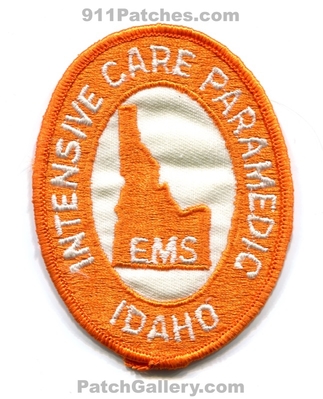 Idaho State Intensive Care Paramedic EMS Patch (Idaho)
Scan By: PatchGallery.com
Keywords: of certified licensed registered emergency medical services ambulance