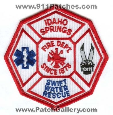 Idaho Springs Fire Dept Patch (Colorado)
[b]Scan From: Our Collection[/b]
Keywords: colorado department swift water rescue