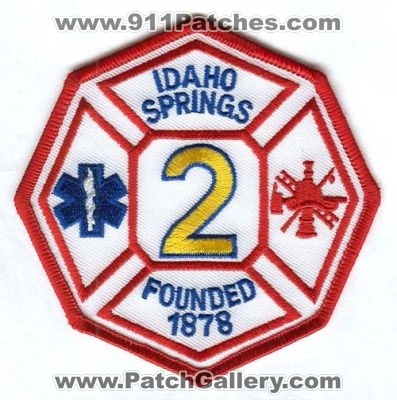 Idaho Springs Fire Station 2 Patch (Colorado)
[b]Scan From: Our Collection[/b]
Keywords: colorado