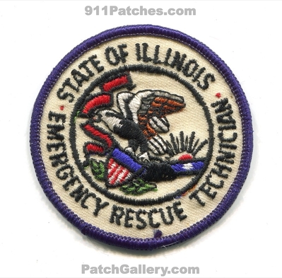 Illinois State Emergency Rescue Technician Patch (Illinois)
Scan By: PatchGallery.com
Keywords: ems ambulance fire