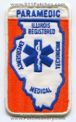 Illinois State Registered Emergency Medical Technician EMT Paramedic EMS Patch (Illinois)
Scan By: PatchGallery.com
Keywords: certified licensed e.m.t. services e.m.s. ambulance
