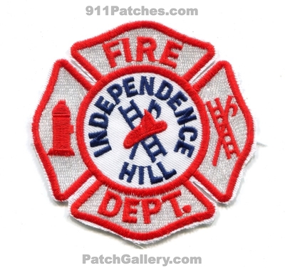 Independence Hill Fire Department Patch (Indiana)
Scan By: PatchGallery.com
Keywords: dept.