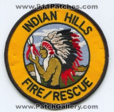 Indian Hills Fire Rescue Department Patch (Colorado)
[b]Scan From: Our Collection[/b]
Keywords: dept.