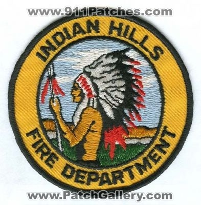 Indian Hills Fire Department Patch (Colorado)
[b]Scan From: Our Collection[/b]
