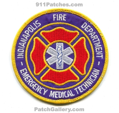 Indianapolis Fire Department Emergency Medical Technician EMT Patch (Indiana)
Scan By: PatchGallery.com
