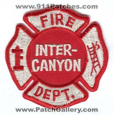 Inter-Canyon Fire Department Patch (Colorado)
[b]Scan From: Our Collection[/b]
Keywords: dept.